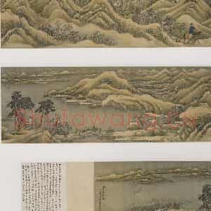 清代 杨晋《山行雪霁》国画山水作品图片鉴赏