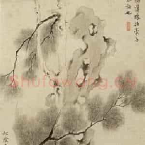 清代 钱杜《松阴高士》国画综合作品图片鉴赏