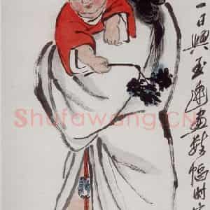 民国 齐璜《百寿图》国画人物作品图片鉴赏