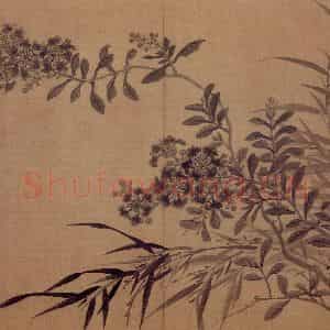 明代 项圣谟《花果图册》国画花鸟作品图片鉴赏