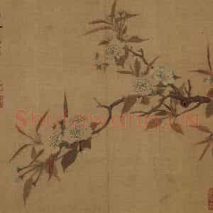 明代 项圣谟《花果图册》国画花鸟作品图片鉴赏