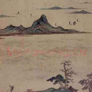 明代 项圣谟《山水诗意图册》国画山水作品图片鉴赏
