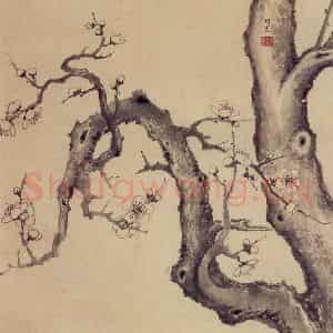 明代 项圣谟《花卉图屏》国画花鸟作品图片鉴赏