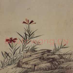 明代 项圣谟《易庵妙绘图册》国画花鸟作品图片鉴赏