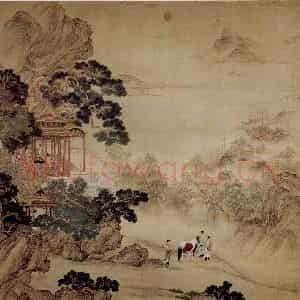 清代 朗世宁《阅骏图》国画综合作品图片鉴赏