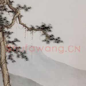 陈缘督《牧牛图轴》国画山水作品图片鉴赏