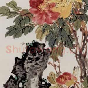 王雪涛《花卉屏》国画花鸟写意作品图片鉴赏