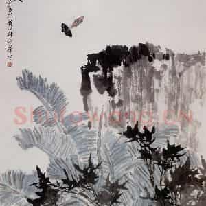 郭味蕖《绿天》国画花鸟写意作品图片鉴赏