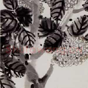 陈师曾《绣球花》国画花鸟作品图片鉴赏