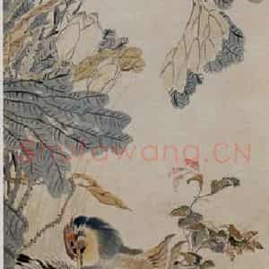 朱偁《花鸟条屏》国画花鸟作品图片鉴赏