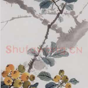 陈树人《花鸟轴》国画花鸟作品图片鉴赏