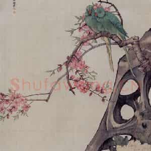 1929年 刘奎龄《上林春晓》国画花鸟工笔作品图片鉴赏