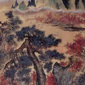 1961年 胡佩衡《漓江秋云》国画山水作品图片鉴赏