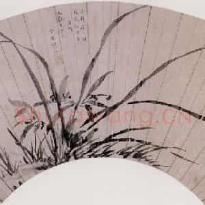 明代 居节《兰花》国画花鸟作品图片鉴赏
