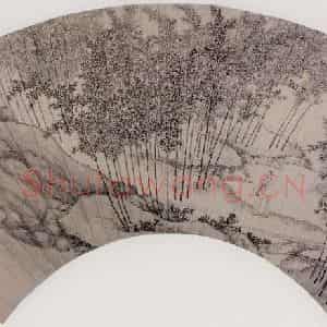 明代 丁云鹏《竹林漫步图》国画花鸟作品图片鉴赏