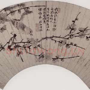 明代 陈遵《梅雀图》国画花鸟作品图片鉴赏