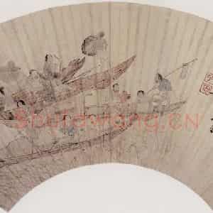 明代 崔子忠《渔乐图》国画人物作品图片鉴赏