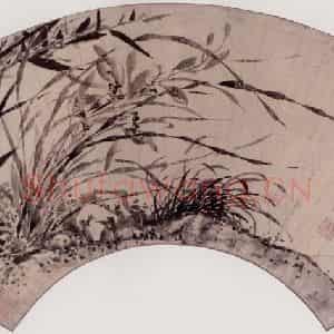 明代 项圣谟《兰竹》国画花鸟作品图片鉴赏