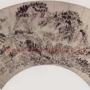 清代 王铎《山水》国画山水作品图片鉴赏