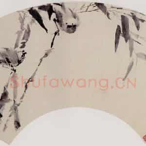 清代 高其佩《竹雀图》国画花鸟作品图片鉴赏
