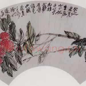 清代 吴俊卿《荔枝》国画花鸟作品图片鉴赏