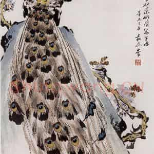1991年 袁晓岑《春和景明》国画花鸟写意作品图片鉴赏