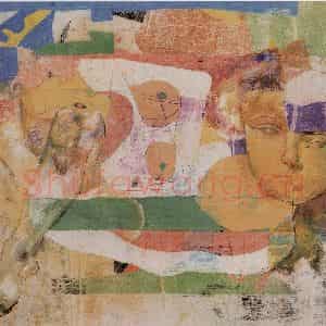 2003年 石虎《玉横》国画人物作品图片鉴赏