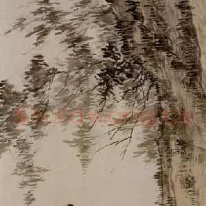 溥心畲《渔父图》国画综合作品图片鉴赏