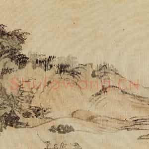 溥心畲《仿燕文贵山水手卷》国画综合作品图片鉴赏