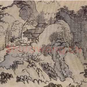 溥心畲《仿燕文贵山水手卷》国画综合作品图片鉴赏