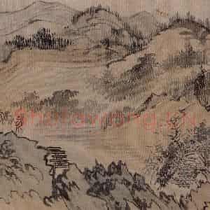 溥心畲《仿燕文贵山水手卷》国画综合作品图片鉴赏