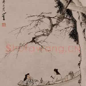 1933年 溥心畲《雪舟客话》国画综合作品图片鉴赏