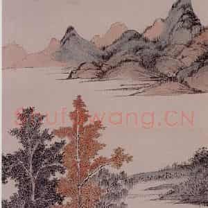 溥心畲《春日和风》国画综合作品图片鉴赏
