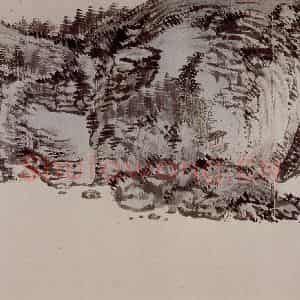 1949年 溥心畲《临文五峰山水卷》国画山水作品图片鉴赏