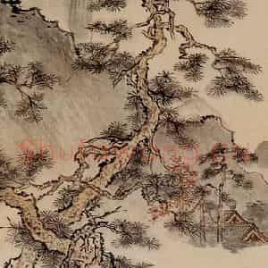 1932年 溥心畲《山水四条屏》国画山水作品图片鉴赏