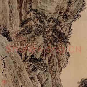 1932年 溥心畲《山水四条屏》国画山水作品图片鉴赏