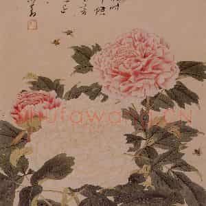 溥心畲《芳意翩翩》国画花鸟作品图片鉴赏