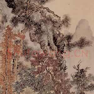 1932年 溥心畲《山水四条屏》国画山水作品图片鉴赏