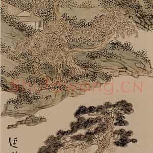 溥心畲《轻舟逸趣》国画综合作品图片鉴赏