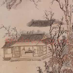 1932年 溥心畲《山水四条屏》国画山水作品图片鉴赏