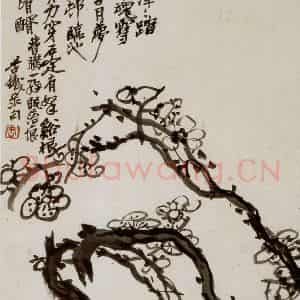 民国 吴昌硕《十二洞天册》国画花鸟作品图片鉴赏