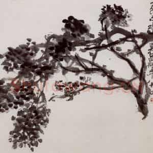民国 吴昌硕《花卉册》国画花鸟作品图片鉴赏
