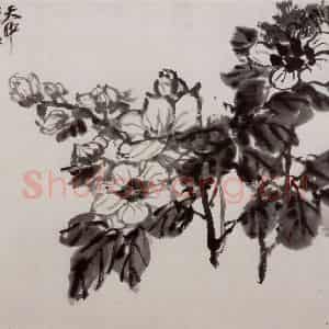 民国 吴昌硕《花卉册》国画花鸟作品图片鉴赏