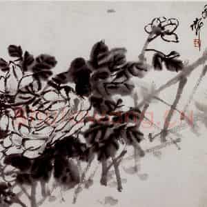 民国 吴昌硕《花卉册》国画花鸟作品图片鉴赏