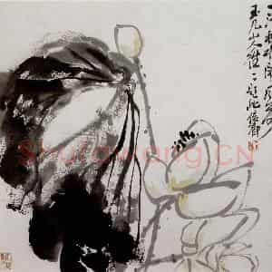 清代 吴昌硕《花卉册》国画花鸟作品图片鉴赏