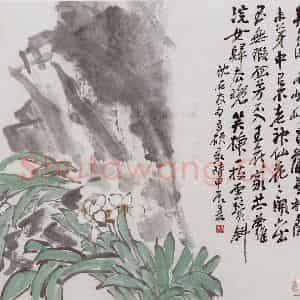 清代 吴昌硕《花卉册》国画花鸟作品图片鉴赏