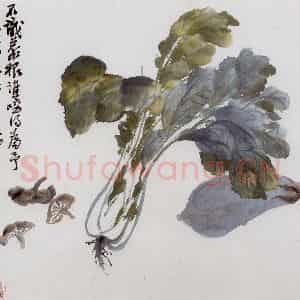 清代 吴昌硕《花卉册》国画花鸟作品图片鉴赏