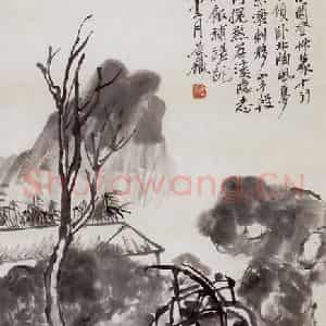 清代 吴昌硕《芜园》国画花鸟作品图片鉴赏