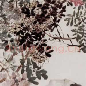 清代 吴昌硕《杜鹃》国画花鸟作品图片鉴赏