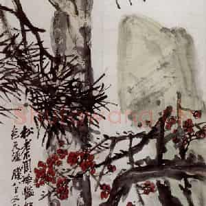 民国 吴昌硕《寿者相》国画花鸟作品图片鉴赏